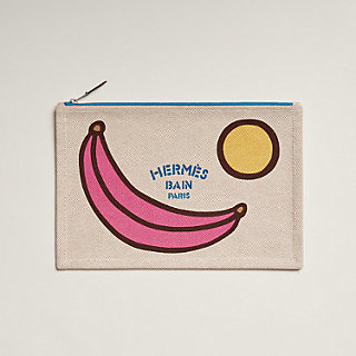 【美品】HERMES エルメス ケース バナナ flat-t-as-la-banane-case--
